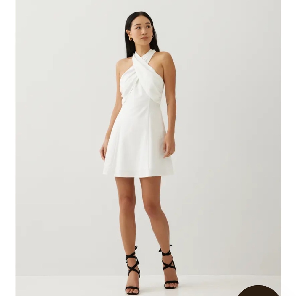 Love Bonito Linen Halter Neck Dress